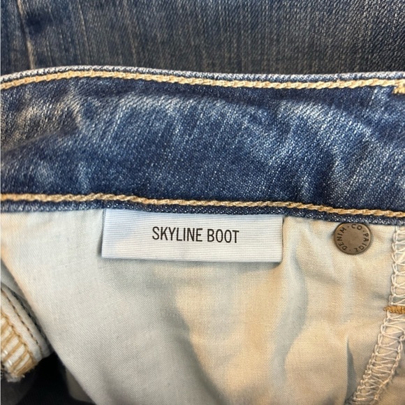 PAIGE Skyline Boot Cut Cropped Blue Denim Jeans Size 28 - Picture 9 of 9